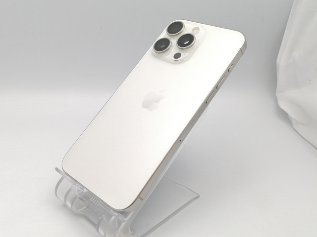 【中古】【赤ロム保証あり】Apple 楽天モバイル 【SIMフリー】 iPhone 15 Pro Max 256GB ホワイトチタニウム MU6Q3J/A【ECセンター】保証期間１ヶ月【ランクA】
