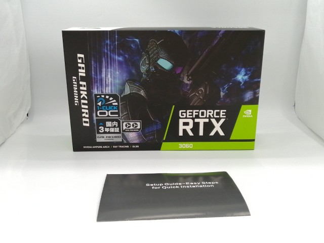 【中古】玄人志向 GG-RTX3060-E12GB/OC/DF RTX3060(LHR)/12GB(GDDR6)/PCI-E【ECセンター】保証期間１週間