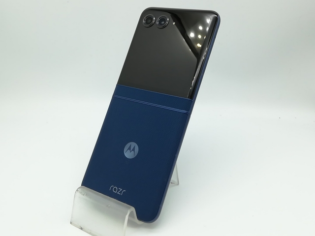【中古】MOTOROLA 国内版 【SIMフリー】 motorola razr 60 ジブラルタルシーネイビー【秋葉本店】保証期間１ヶ月【ランクB】