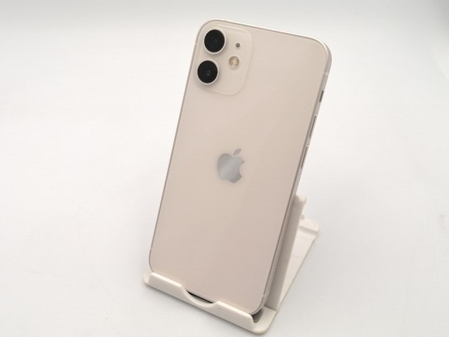 【中古】Apple 国内版 【SIMフリー】 iPhone 12 mini 128GB ホワイト MGDM3J/A【ECセンター】保証期間１ヶ月【ランクB】