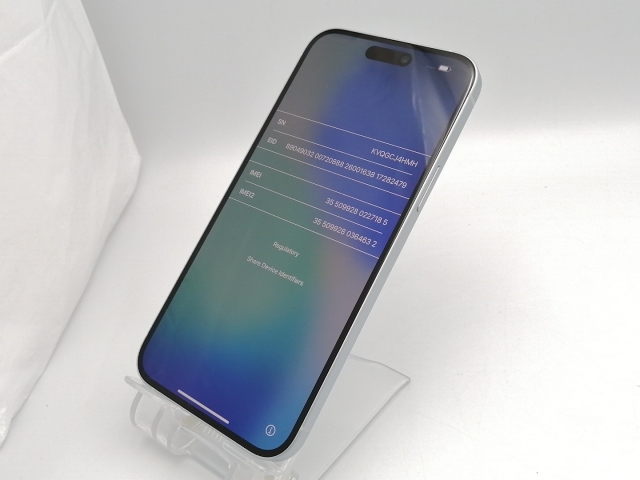 【中古】Apple 国内版 【SIMフリー】 iPhone 15 Plus 128GB ブルー MU0D3J/A【ECセンター】保証期間１ヶ月【ランクA】_1