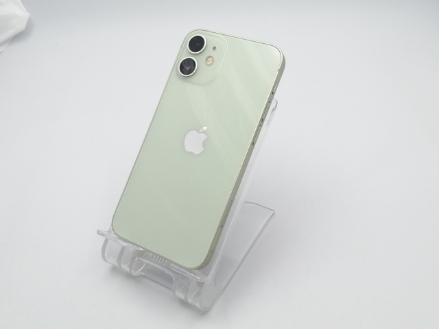 【中古】Apple SoftBank 【SIMロック解除済み】 iPhone 12 mini 64GB グリーン MGAV3J/A【ECセンター】保証期間１ヶ月【ランクB】