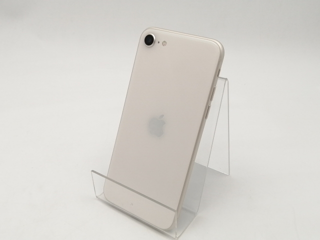 【中古】Apple au 【SIMフリー】 iPhone SE（第3世代） 128GB スターライト MMYG3J/A【ECセンター】保証期間１ヶ月【ランクA】