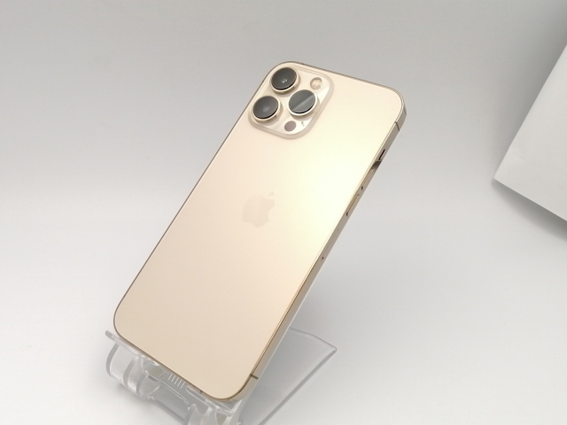 【中古】Apple docomo 【SIMフリー】 iPhone 13 Pro Max 256GB ゴールド MLJA3J/A【ECセンター】保証期間１ヶ月【ランクB】