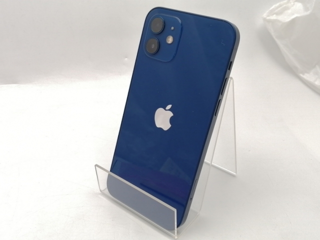 【中古】Apple au 【SIMロック解除済み】 iPhone 12 64GB ブルー MGHR3J/A【ECセンター】保証期間１ヶ月【ランクB】