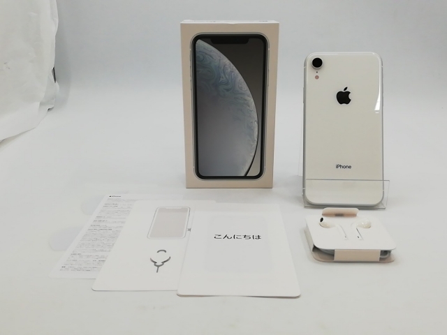 iPhone xr 128GB ホワイト SIMロック解除済み 中古】Apple docomo