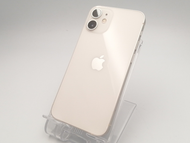 【中古】Apple SoftBank 【SIMロック解除済み】 iPhone 12 mini 64GB ホワイト MGA63J/A【ECセンター】保証期間１ヶ月【ランクB】