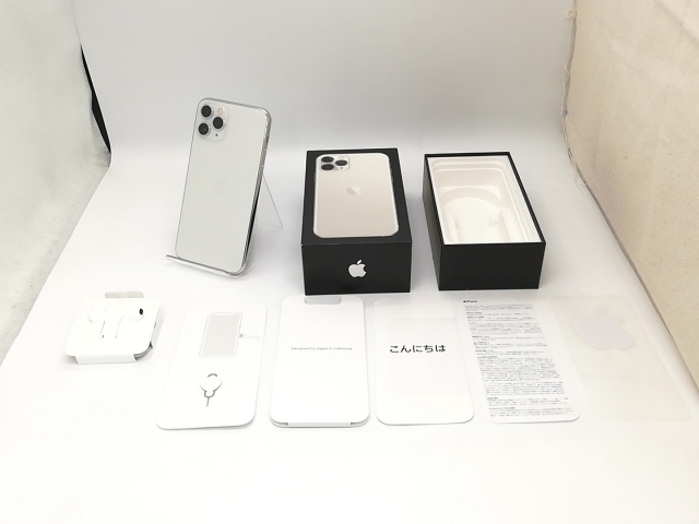 【中古】Apple SoftBank 【SIMロック解除済み】 iPhone 11 Pro 64GB シルバー MWC32J/A【秋葉4号】保証期間１ヶ月【ランクC】_7