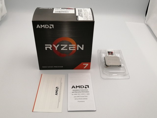 【中古】AMD Ryzen 7 5700X (3.4GHz/TC:4.6GHz) BOX AM4/8C/16T/L3 32MB/TDP 65W【ECセンター】保証期間１週間