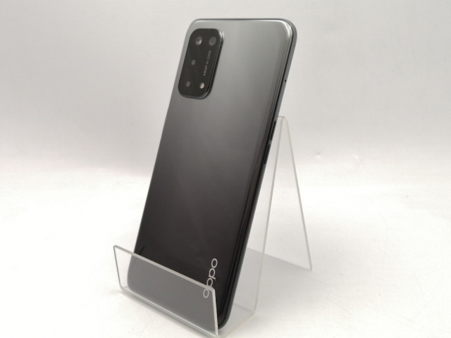 【中古】Oppo au 【SIMロック解除済み】 OPPO A54 5G シルバーブラック 4GB 64GB OPG02【ECセンター】保証期間１ヶ月【ランクB】
