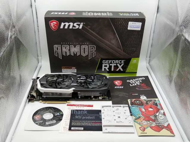 【中古】MSI GeForce RTX 2070 ARMOR 8G RTX2070/8GB(GDDR6)/PCI-E【神戸】保証期間１週間