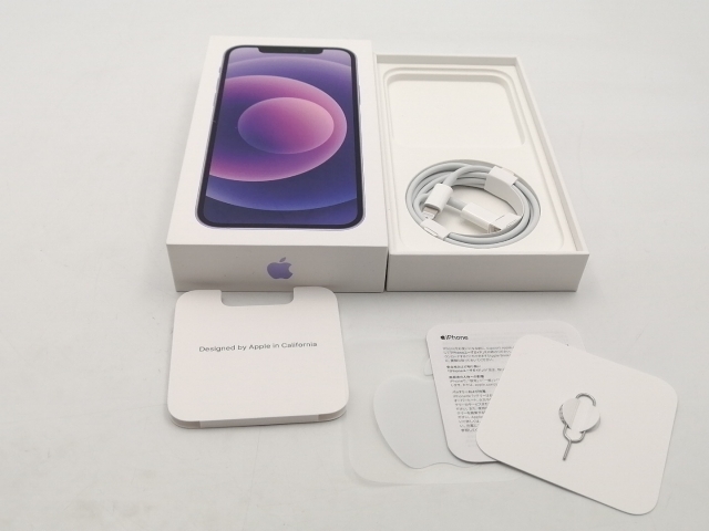 中古】Apple 国内版 【SIMフリー】 iPhone 12 64GB パープル MJNH3J/A