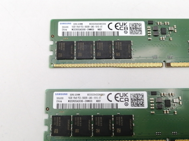 【中古】DDR5 16GB 2枚組（合計32GB） DDR5-5600(PC5-44800)【デスクトップPC用】【ECセンター】保証期間１週間_2