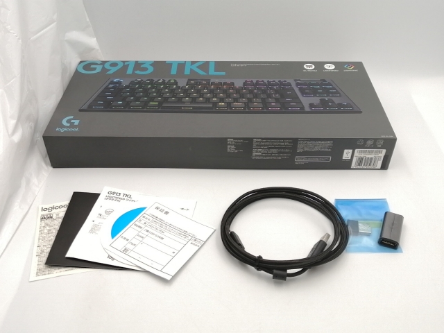 【中古】Logicool G913 TKL LIGHTSPEED Wireless RGB Mechanical Gaming Keyboard-Tactile G913-TKL-TCBK [カーボン(ブラック)]【ECセンター】保証期間１週間_7