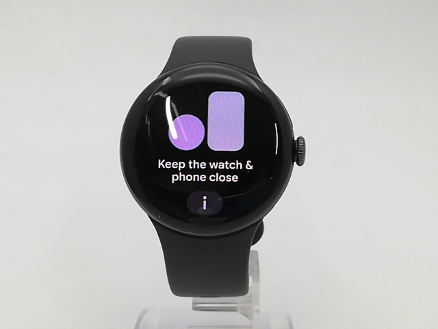 【中古】Google Pixel Watch4 Wi-Fiモデル 41mm Matte Black アルミケース/Obsidian アクティブ バンド【ECセンター】保証期間１ヶ月【ランクB】
