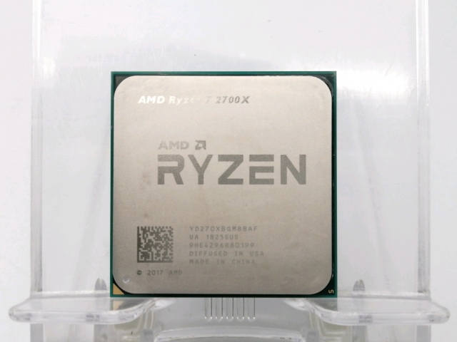 【中古】AMD Ryzen 7 2700X (3.7GHz/TC:4.3GHz) BOX AM4/8C/16T/L3 16MB/TDP 105W【ECセンター】保証期間１週間 7,485円