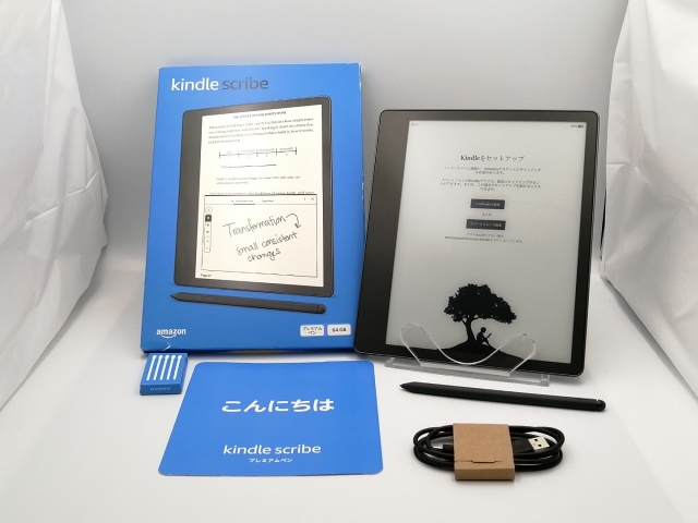 Kindle Scribe 64GB　プレミアムペン付き　ほぼ未使用 中古】Amazon Kindle Scribe (2022) 64GB プレミアムペン付き