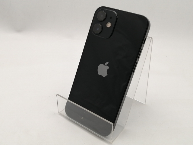 【中古】Apple SoftBank 【SIMロック解除済み】 iPhone 12 mini 64GB ブラック MGA03J/A【ECセンター】保証期間１ヶ月【ランクB】