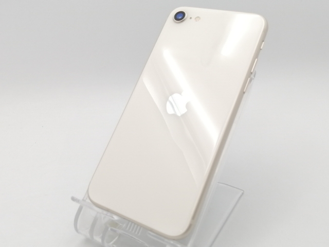 【中古】Apple docomo 【SIMフリー】 iPhone SE（第3世代） 64GB スターライト MMYD3J/A【ECセンター】保証期間１ヶ月【ランクB】