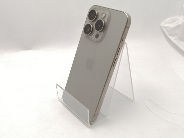 【中古】Apple 国内版 【SIMフリー】 iPhone 15 Pro 128GB ナチュラルチタニウム MTU93J/A【ECセンター】保証期間１ヶ月【ランクB】