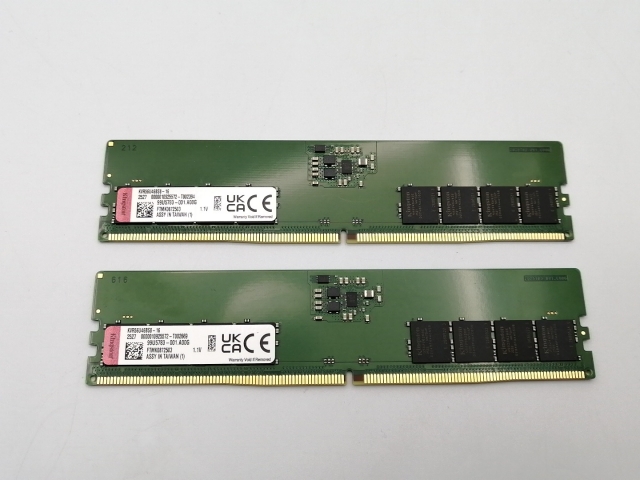 【中古】DDR5 16GB 2枚組（合計32GB） DDR5-5600(PC5-44800)【デスクトップPC用】【ECセンター】保証期間１週間
