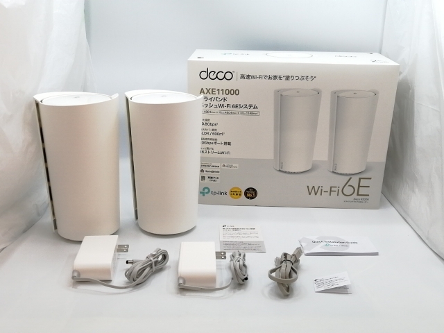 中古】TP-LINK Deco XE200(2パック) Wi-Fi6E(11ax)対応メッシュ