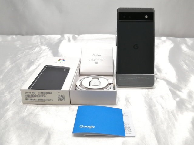 中古】Google 国内版 【SIMフリー】 Pixel 6a チャコール 6GB