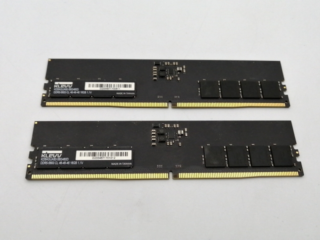 【中古】DDR5 16GB 2枚組（合計32GB） DDR5-5600(PC5-44800)【デスクトップPC用】【ECセンター】保証期間１週間