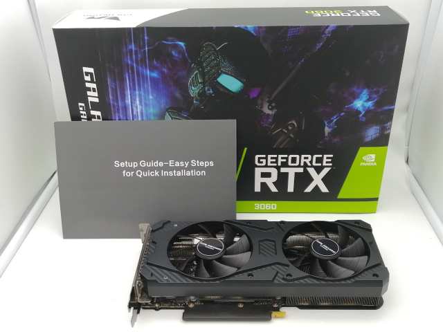 【中古】玄人志向 GG-RTX3060-E12GB/OC/DF RTX3060(LHR)/12GB(GDDR6)/PCI-E【ECセンター】保証期間１週間