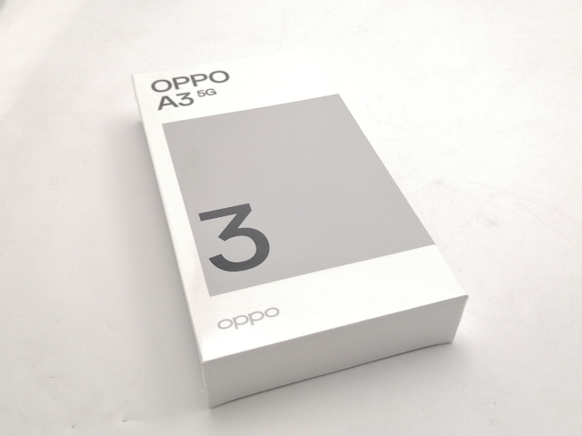 【未使用】Oppo ymobile 【SIMフリー】 OPPO A3 5G 4GB 128GB パープル【ECセンター】保証期間３ヶ月