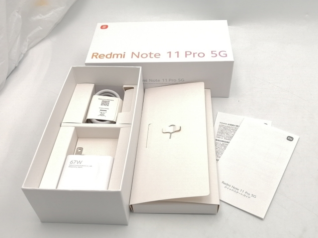 【中古】Xiaomi 国内版 【SIMフリー】 Redmi Note 11 Pro 5G ポーラーホワイト 6GB 128GB 2201116SR【ECセンター】保証期間１ヶ月【ランクB】