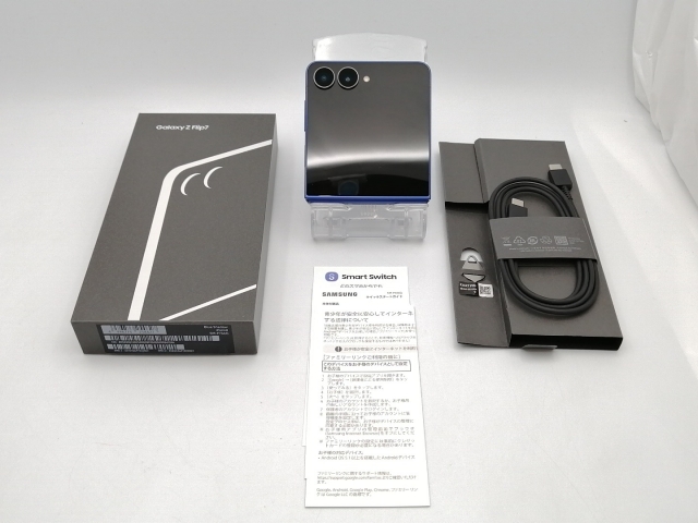 【中古】SAMSUNG 国内版 【SIMフリー】 Galaxy Z Flip7 ブルーシャドウ 12GB 256GB SM-F766Q【ECセンター】保証期間１ヶ月【ランクB】_7