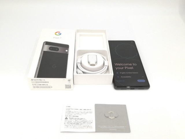 【中古】Google 国内版 【SIMフリー】 Pixel 7 オブシディアン 8GB 128GB G03Z5【ECセンター】保証期間１ヶ月【ランクA】