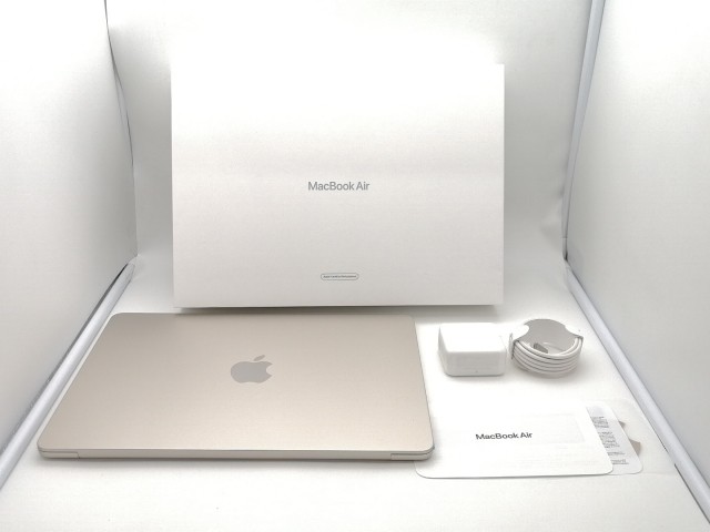 【中古】Apple MacBook Air 13インチ 256GB MLY13J/A スターライト (M2・2022) 【M2(CPU:8C/GPU:8C) 8G 256G】【ECセンター】保証期間１