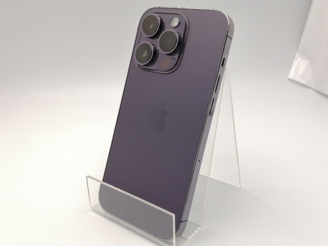 iPhone14 Pro[256GB] SIMフリー MQ1E3J ディープパープル【安 … 中古