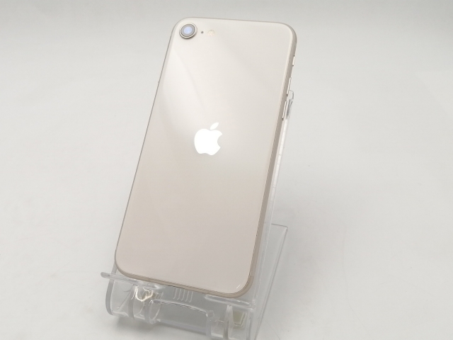 【中古】Apple UQmobile 【SIMフリー】 iPhone SE（第3世代） 64GB スターライト MMYD3J/A【ECセンター】保証期間１ヶ月【ランクB】