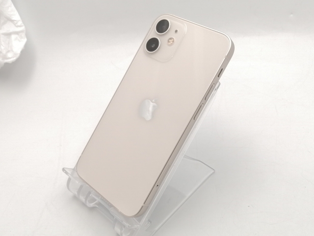 【中古】Apple 楽天モバイル 【SIMフリー】 iPhone 12 mini 128GB ホワイト MGDM3J/A【ECセンター】保証期間１ヶ月【ランクA】
