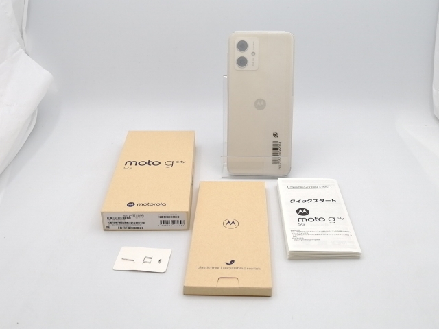 スマートフォン・携帯電話 Motorola g64y バニラクリーム