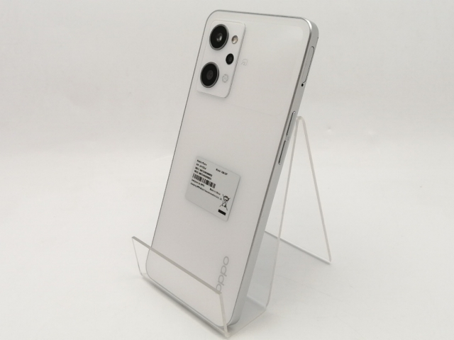 【中古】Oppo ymobile 【SIMフリー】 OPPO Reno9 A ムーンホワイト 8GB 128GB A301OP【ECセンター】保証期間１ヶ月【ランクC】