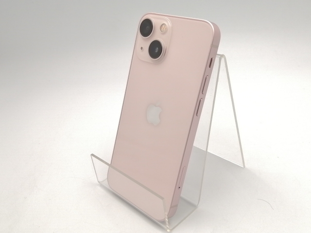 【中古】Apple au 【SIMフリー】 iPhone 13 mini 128GB ピンク MLJF3J/A【ECセンター】保証期間１ヶ月【ランクB】