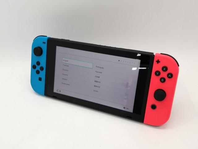 中古】Nintendo Switch 本体 Joy-Con(L) ネオンブルー/(R) ネオン 
