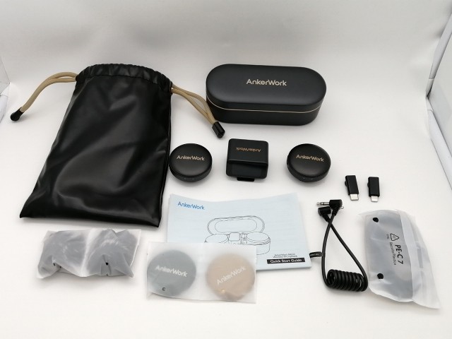 【中古】Anker AnkerWork M650 ワイヤレスマイク【ECセンター】保証期間１週間【ランクA】