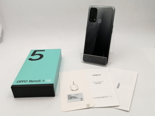 【中古】Oppo OCN 【SIMフリー】 OPPO Reno5 A シルバーブラック 6GB 128GB CPH2199【ECセンター】保証期間１ヶ月【ランクB】_7