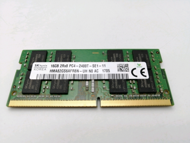 【中古】260PIN 16GB DDR4-2400(PC4-19200) SODIMM 【ノートPC用】【ECセンター】保証期間１週間