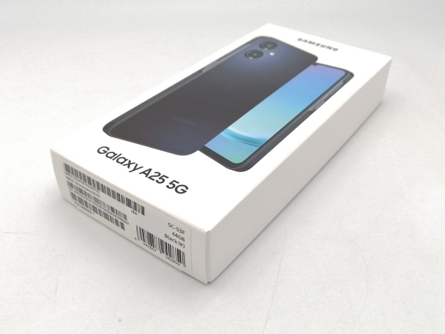 【未使用】SAMSUNG docomo 【SIMフリー】 Galaxy A25 5G ブラック 4GB 64GB SC-53F【ECセンター】保証期間３ヶ月