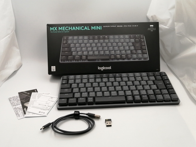 【中古】Logicool MX MECHANICAL MINI Tactile Quiet KX850CT 茶軸 [グラファイト]【ECセンター】保証期間１週間_6