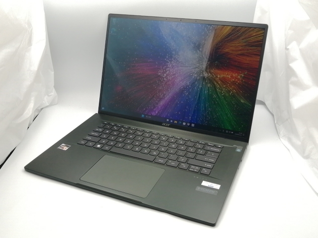 【中古】Acer Swift Edge SFA16-41-N76Y/K オリビンブラック 【R7 PRO 6850U 16G 512G(SSD) WiFi 16OLED(3840x2400)】【ECセンター】保証期間１ヶ月【ランクA】