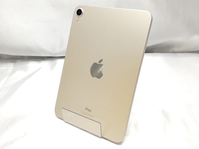 【中古】Apple 【Wi-Fi】 iPad mini（第6世代/2021） 64GB スターライト MK7P3J/A【ECセンター】保証期間１ヶ月【ランクA】