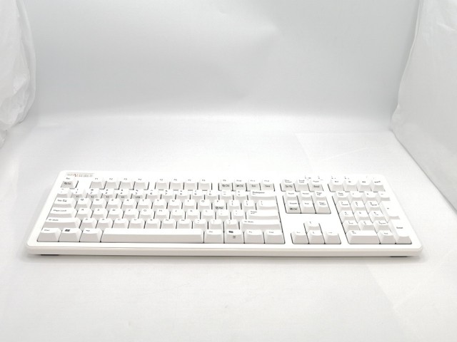【中古】東プレ REALFORCE R3 R3HB21 [有線&無線/フルサイズ/英語配列/ホワイト/静音/45g]【ECセンター】保証期間１週間の通販は