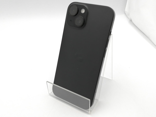 【中古】Apple 国内版 【SIMフリー】 iPhone 15 128GB ブラック MTMH3J/A【ECセンター】保証期間１ヶ月【ランクB】